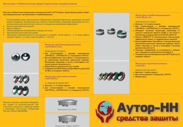 Фильтры с байонетом