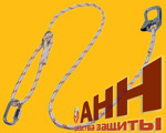 Строп  Врег+Кс - регулируемый полиамидный канат (веревка) с монтажным и соединительным карабинами